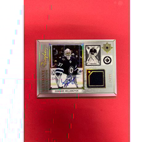 UPPER DECK 2021-22 UPPER DECK ULTIMATE COLLECTION CONNOR HELLEBUYCK COLLECTION JERSEY AUTO /99