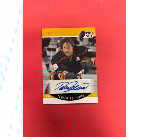 LEAF 2021 LEAF PRO SET TEEMU SELANNE AUTOGRAPH 3/3