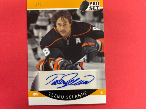 LEAF 2021 LEAF PRO SET TEEMU SELANNE AUTOGRAPH 3/3