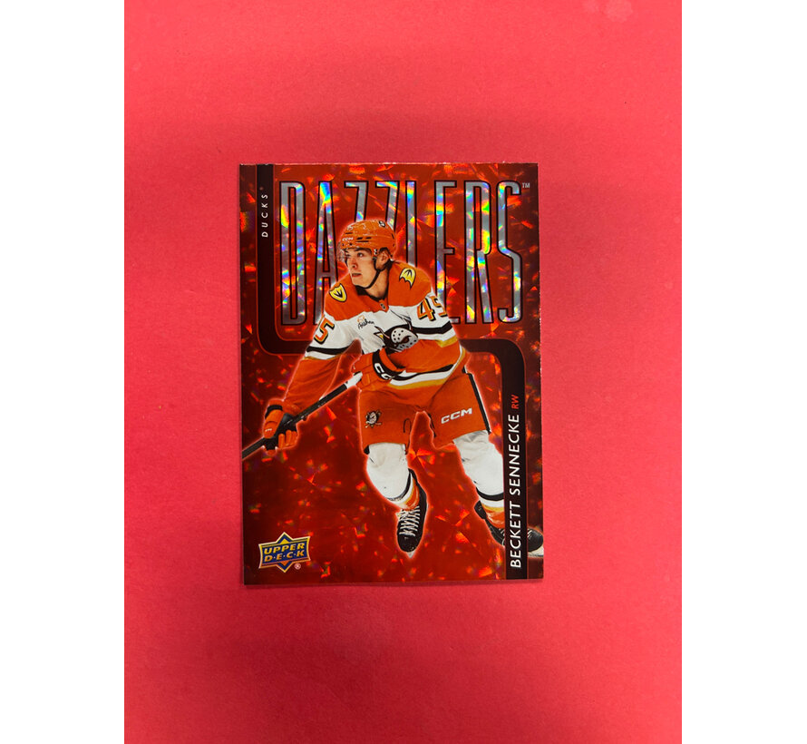 2025-26 UPPER DECK SERIES 2 BECKETT SENNECKE RED DAZZLER SP