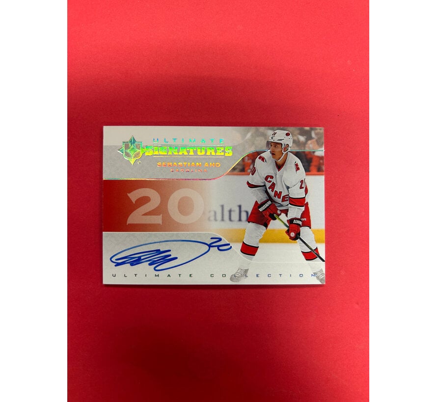 2019-20 UPPER DECK ULTIMATE COLLECTION SEBASTIAN AHO SIGNATURES