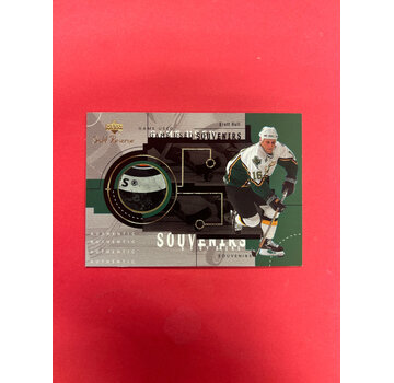 UPPER DECK 2000 UPPER DECK GOLD RESERVE BRETT HULL SOUVENIERS PUCK