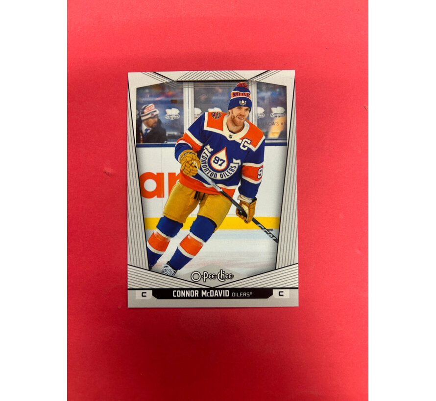 2024-25 O-PEE-CHEE CONNOR MCDAVID PHOTO VARIATION