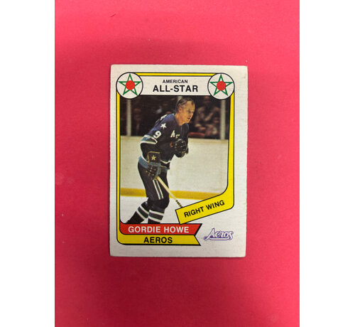 O-PEE-CHEE 1975-76 O-PEE-CHEE GORDIE HOWE ALL STAR PUZZLE BACK