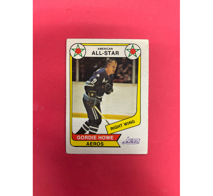 1975-76 O-PEE-CHEE GORDIE HOWE ALL STAR PUZZLE BACK