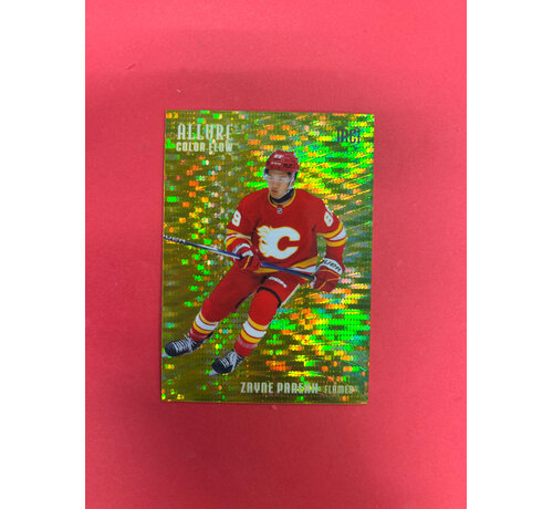UPPER DECK 2025-26 UPPER DECK ALLURE ZAYNE PAREKH YELLOW GREEN SPECTRUM COLOR FLOW ROOKIE /99