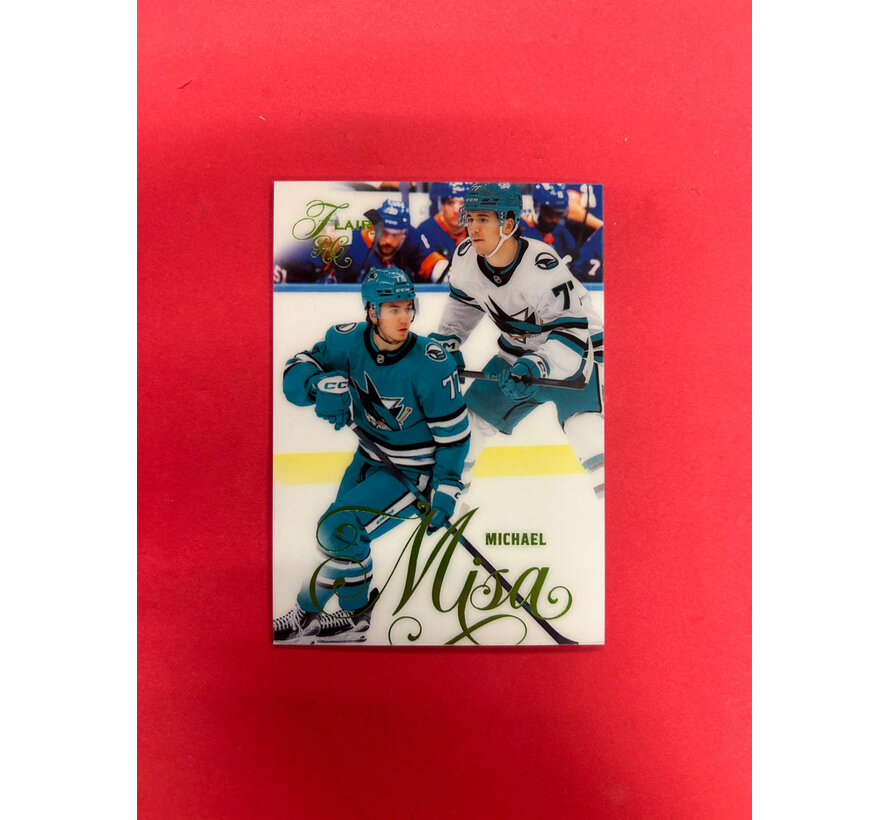 2025-26 UPPER DECK FLAIR MICHAEL MISA FORECHECK LIME /349