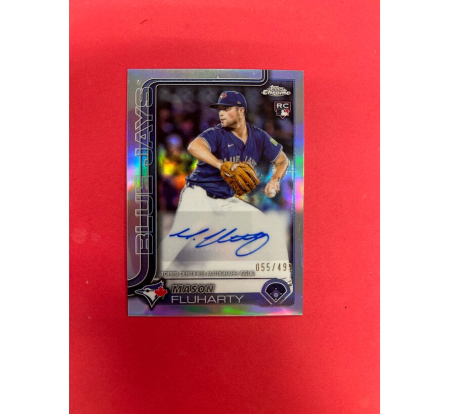 2025 TOPPS CHROME UPDATE MASON FLUHARTY AUTOGRAPH /499