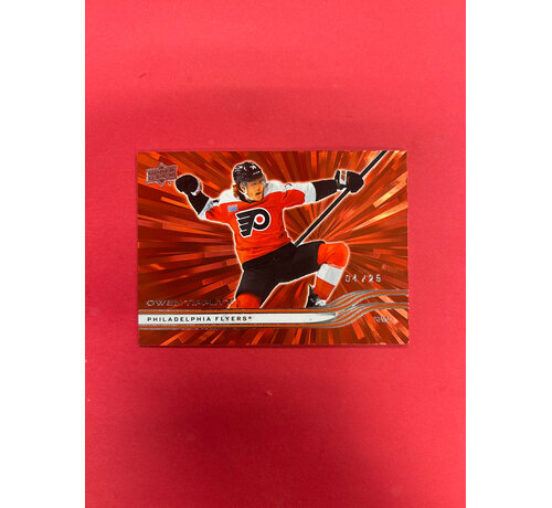 UPPER DECK 2025-26 UPPER DECK SERIES 2 OWEN TIPPETT RED OUTBURST /25