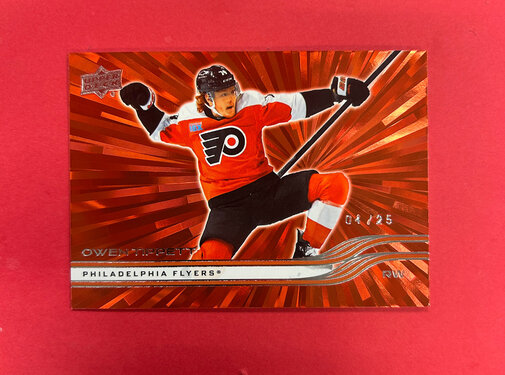 UPPER DECK 2025-26 UPPER DECK SERIES 2 OWEN TIPPETT RED OUTBURST /25