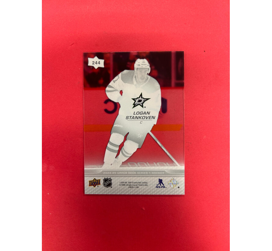 2025-26 UPPER DECK SERIES 1 LOGAN STANKOVEN YOUNG GUNS CLEAR CUT