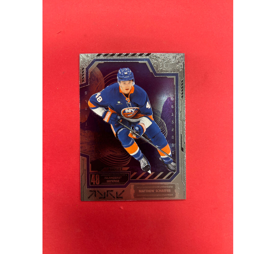 2025-26 SKYBOX METAL UNIVERSE MATTHEW SCHAEFER ROOKIE