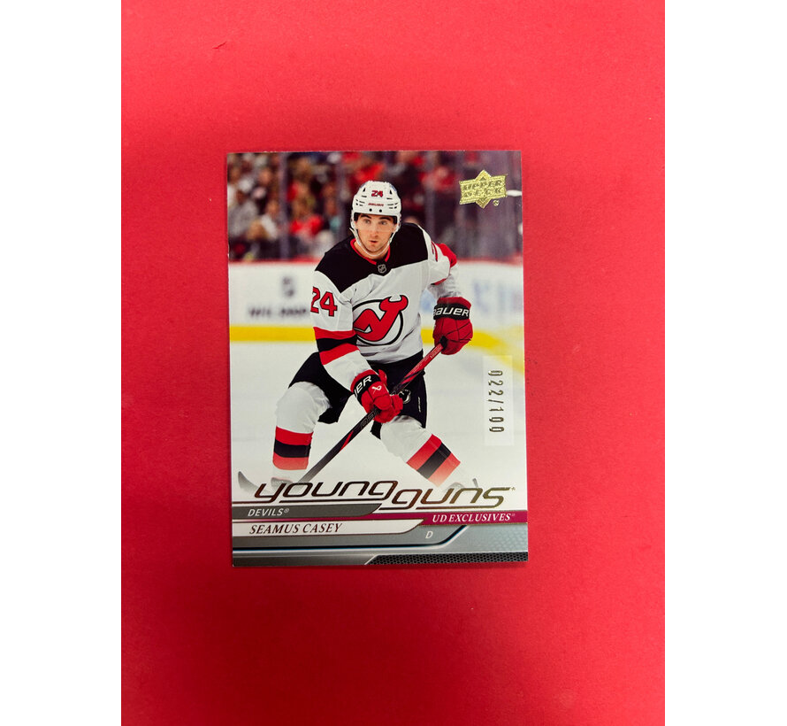 2024-25 UPPER DECK SERIES 2 SEAMUS CASEY YOUNG GUNS EXCLUSIVES /100