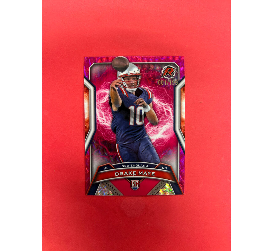 2025 TOPPS RESURGENCE DRAKE MAYE PINK ROOKIE 001/199