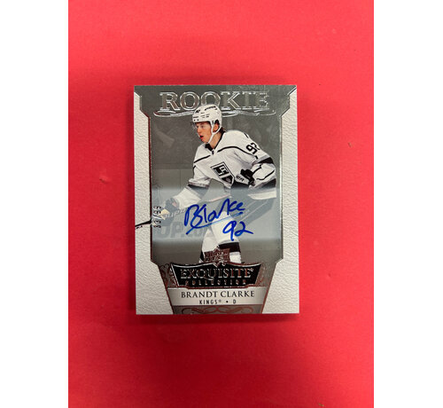 UPPER DECK 2022-23 UPPER DECK EXQUISITE COLLECTION BRANDT CLARKE ROOKIE AUTO /99