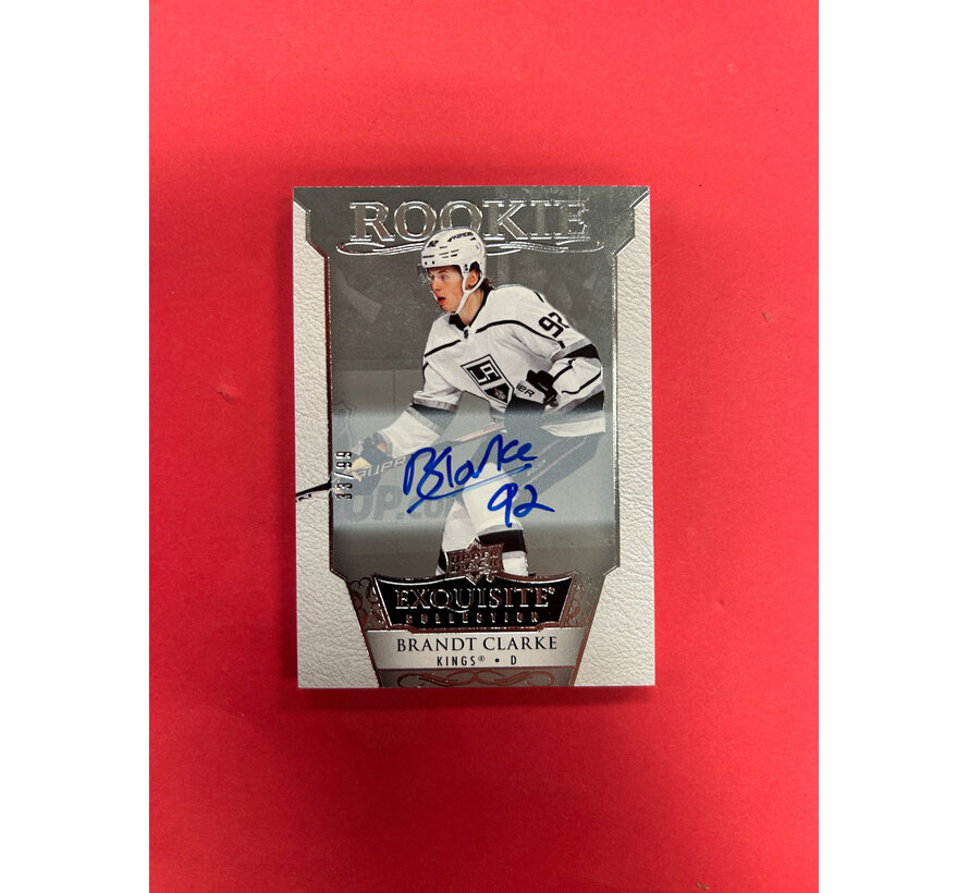 2022-23 UPPER DECK EXQUISITE COLLECTION BRANDT CLARKE ROOKIE AUTO /99