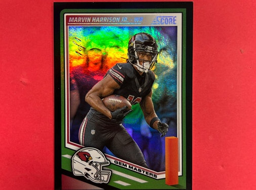 PANINI 2025 PANINI SCORE MARVIN HARRISON JR GEM MASTERS 1/1 BLACK