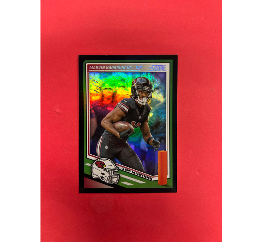 2025 PANINI SCORE MARVIN HARRISON JR GEM MASTERS 1/1 BLACK