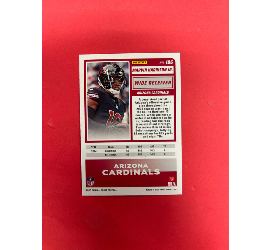 2025 PANINI SCORE MARVIN HARRISON JR GEM MASTERS 1/1 BLACK