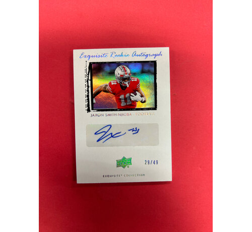 UPPER DECK 2023 GOODWIN CHAMPIONS JAXSON SMITH-NJIGBA EXQUISITE ROOKIE AUTO /49