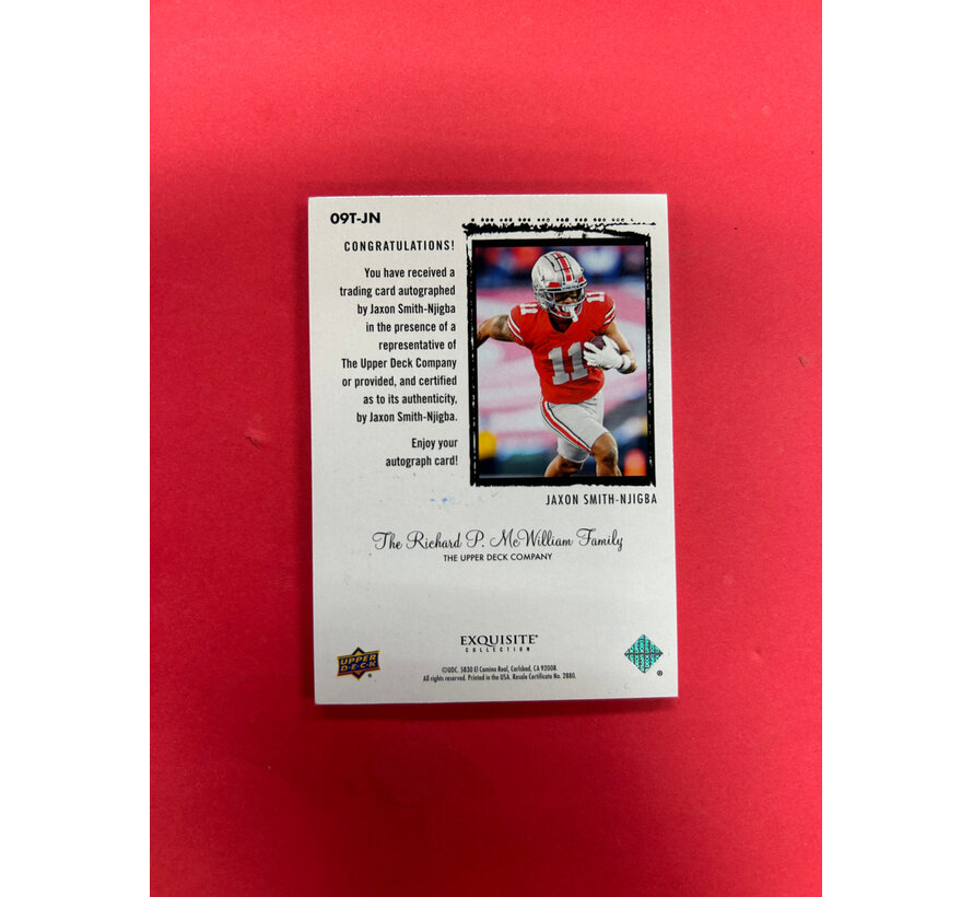 2023 GOODWIN CHAMPIONS JAXSON SMITH-NJIGBA EXQUISITE ROOKIE AUTO /49
