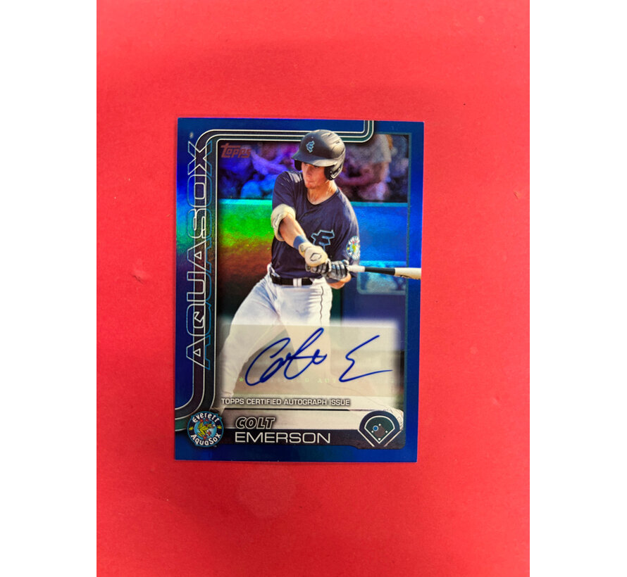 2025 TOPPS MAJOR LEAGUE COLT EMERSON AUTOGRAPH /150