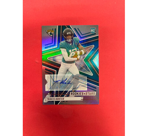 PANINI 2025 PANINI ROOKIE AND STARS TRAVIS HUNTER ROOKIE AUTOGRAPH