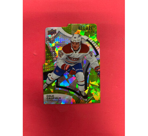 UPPER DECK 2021-22 UPPER DECK ALLURE COLE CAUFIELD GREEN ICE ROOKIE /99