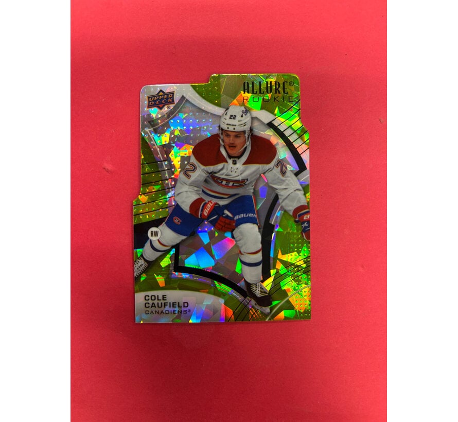 2021-22 UPPER DECK ALLURE COLE CAUFIELD GREEN ICE ROOKIE /99