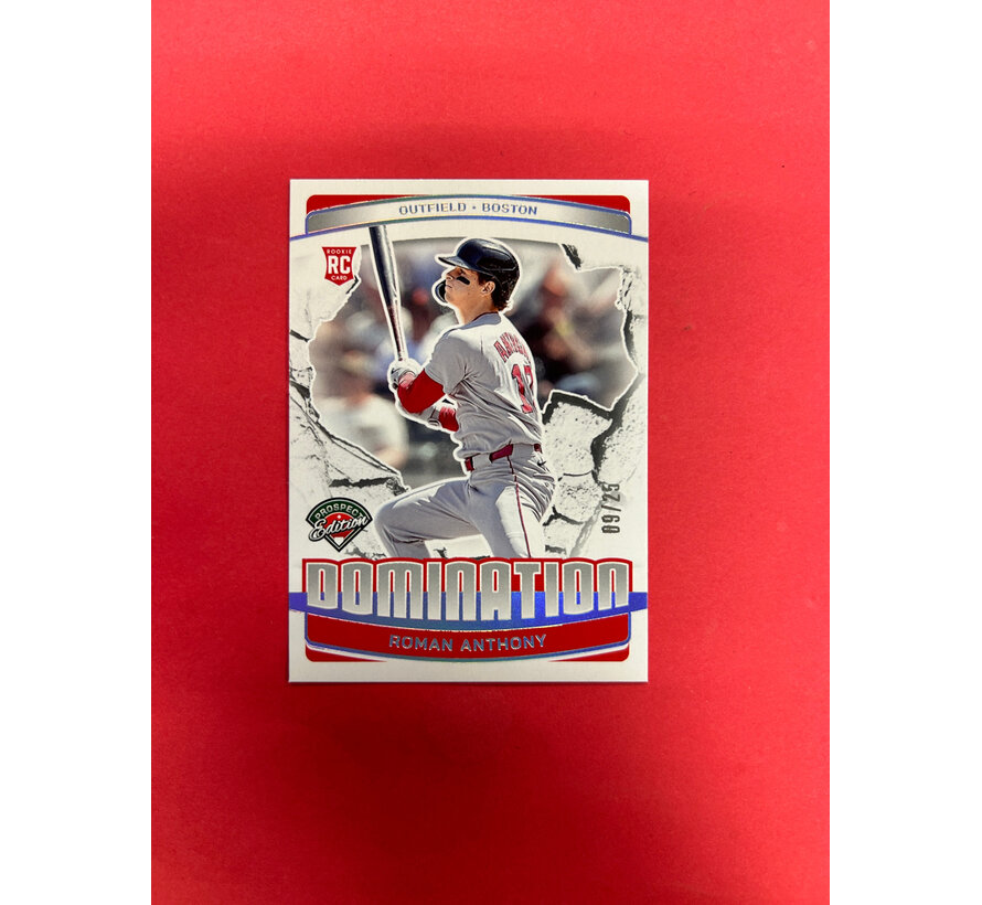 2025 PANINI PROSPECTS ROMAN ANTHONY DOMINATION SILVER /50