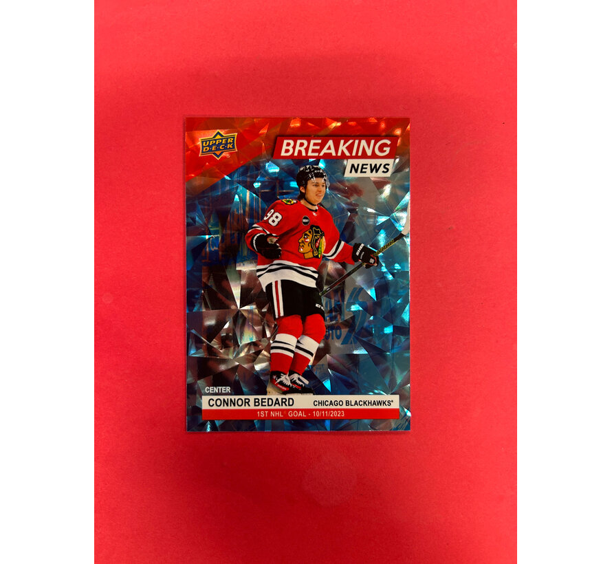2024-25 UPPER DECK SERIES 1 CONNOR BEDARD BREAKING NEWS /99