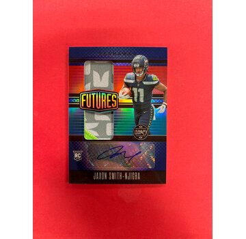 PANINI 2023 PANINI LEGACY JAXSON SMITH NJIGBA FUTURE DUAL PATCH AUTO /25