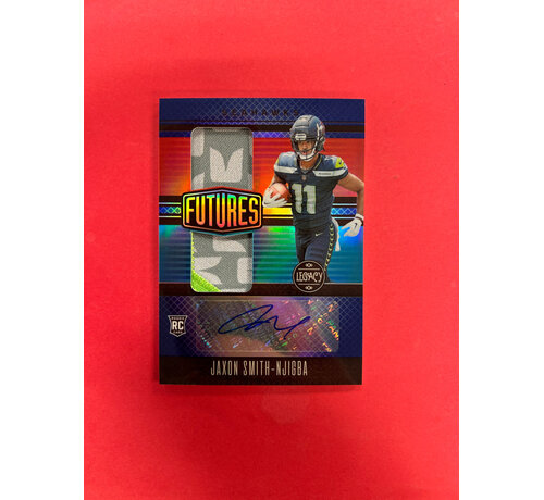 PANINI 2023 PANINI LEGACY JAXSON SMITH NJIGBA FUTURE DUAL PATCH AUTO /25