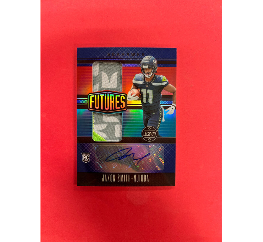 2023 PANINI LEGACY JAXSON SMITH NJIGBA FUTURE DUAL PATCH AUTO /25