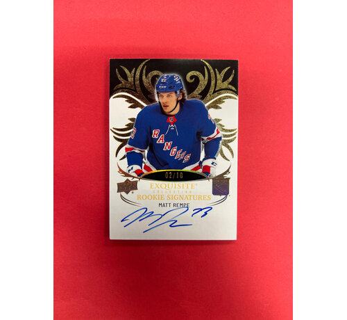 UPPER DECK 2024-25 UPPER DECK EXQUISITE MATT REMPE ROOKIE SIGNATURES GOLD /10