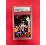 TOPPS 1992 TOPPS ARCHIVES SHAQUILLE O'NEAL GOLD ROOKIE PSA GRADED 8