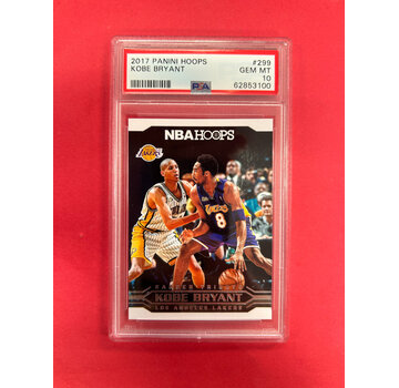 PANINI 2017 PANINI HOOPS KOBE BRYANT TRIBUTE PSA GRADED 10