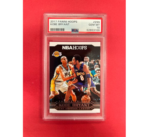 PANINI 2017 PANINI HOOPS KOBE BRYANT TRIBUTE PSA GRADED 10