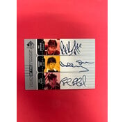 UPPER DECK 2002 UPPER DECK SP AUTHENTIC SIGN OF THE TIMES TRIPLES BOURQUE / ORR / BLAKE SSP