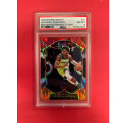 PANINI 2020 PANINI SELECT ANTHONY EDWARDS RED WHITE ORANGE FLASH ROOKIE PSA GRADED 8