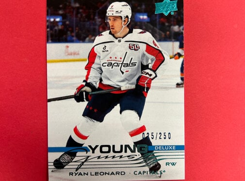 UPPER DECK 2025-26 UPPER DECK SERIES 1 RYAN LEONARD YOUNG GUNS DELUXE /250