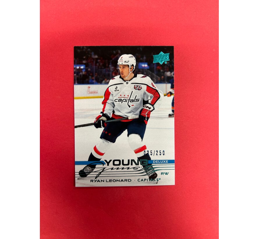 2025-26 UPPER DECK SERIES 1 RYAN LEONARD YOUNG GUNS DELUXE /250