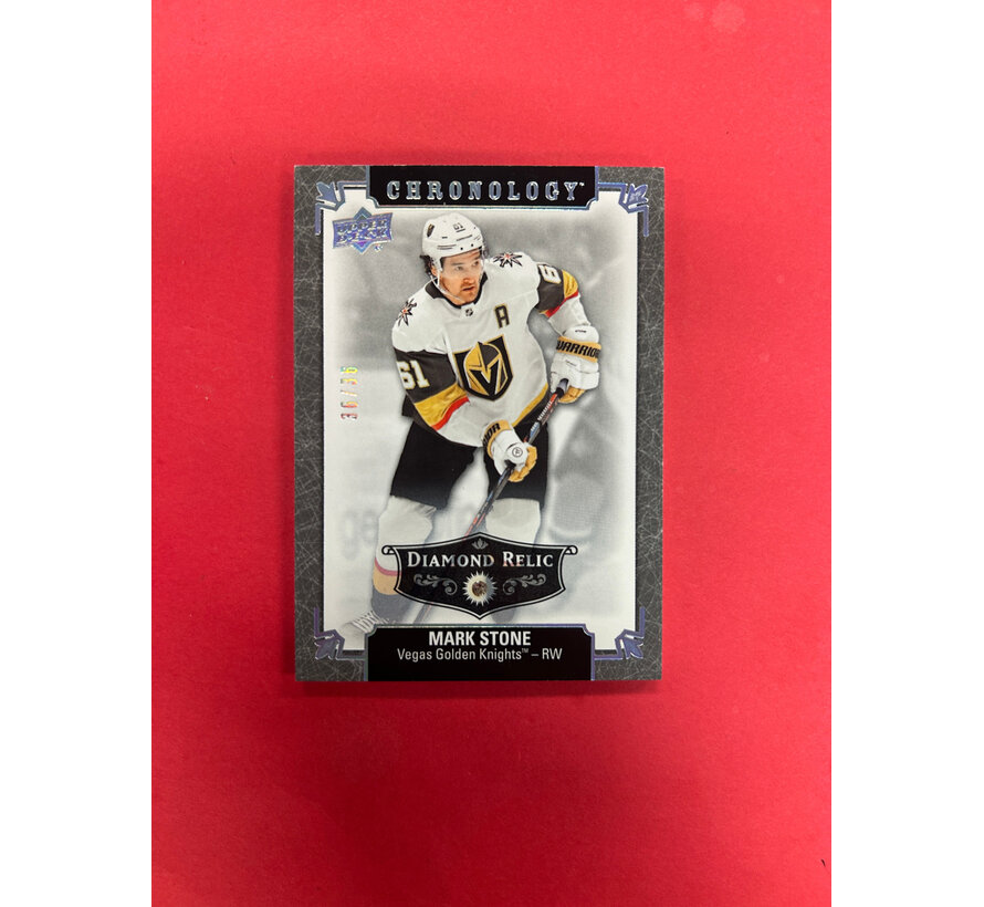 2019-20 UPPER DECK CHRONOLOGY MARK STONE DIAMOND RELIC 36/36