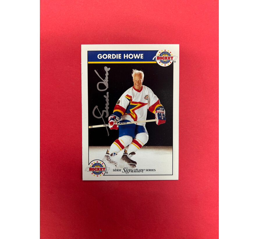 ZELLERS HOCKEY GORDIE HOWE AUTOGRAPH WITH COA /3500