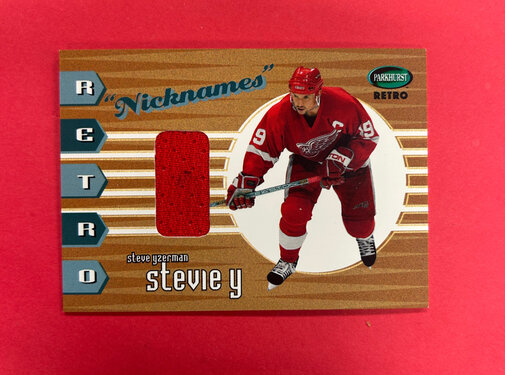 PARKHURST 2003 PARKHURST RETRO STEVE YZERMAN NICKNAMES JERSEY