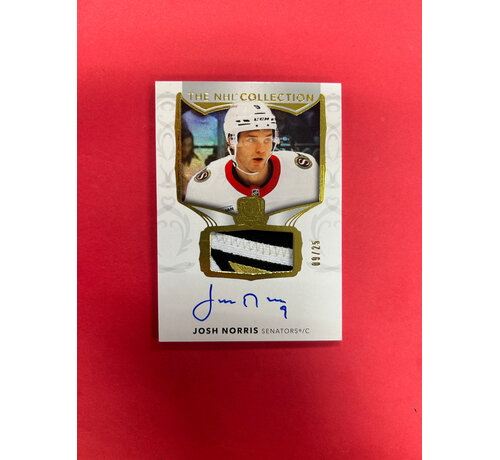 UPPER DECK 2024-25 UPPER DECK THE CUP JOSH NORRIS NHL COLLECTION PATCH AUTO /25