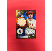 TOPPS 2025 TOPPS  HOLIDAY MIKE TROUT GAME USED BAT BLUE /299
