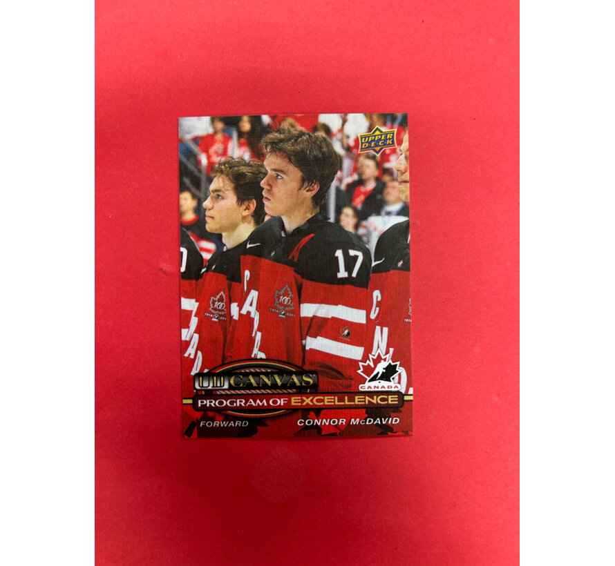 2025-26 UPPER DECK SERIES 2 CONNOR MCDAVID PROGRAM OF EXCELLENCE CANVAS
