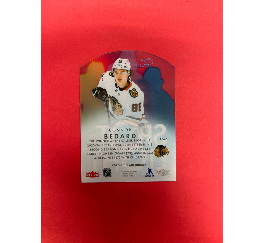 2025-26 UPPER DECK SPX CONNOR BEDARD CENTER SPOT LIGHT SP
