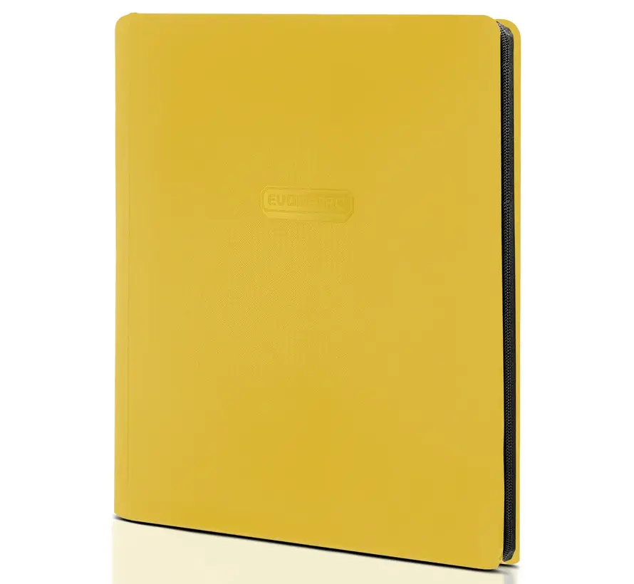 EVORETRO 9-POCKET ZIP-UP TRADING CARD ZIPPER BINDER FOR 360 CARDS YELLOW